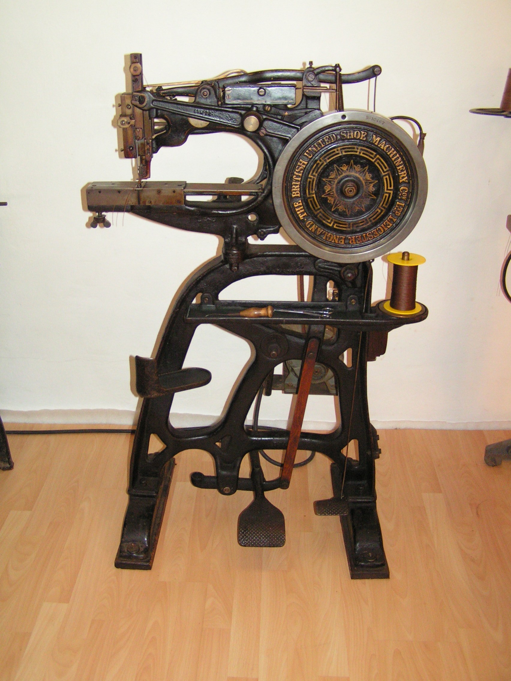 Sadelmager symaskine fra starten af 1900 tallet